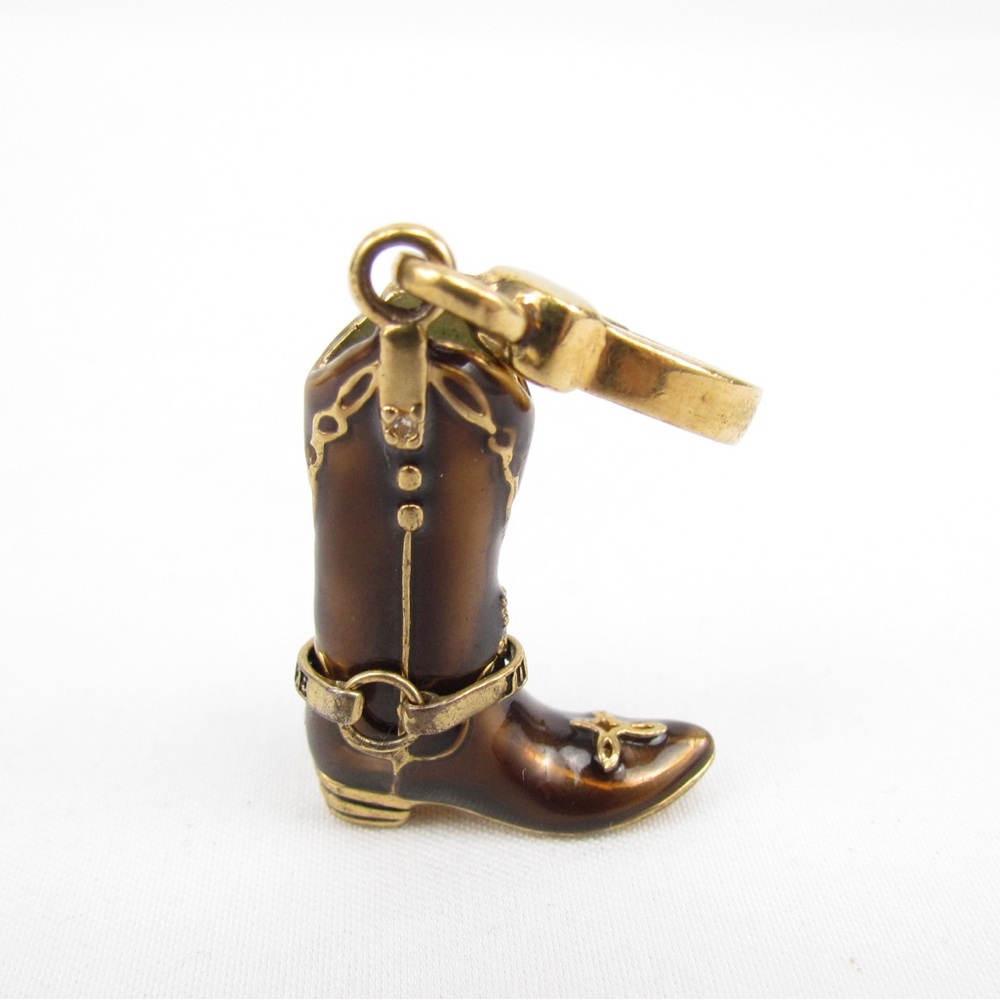 Rare Juicy Couture Brown Cowboy Boot Charm